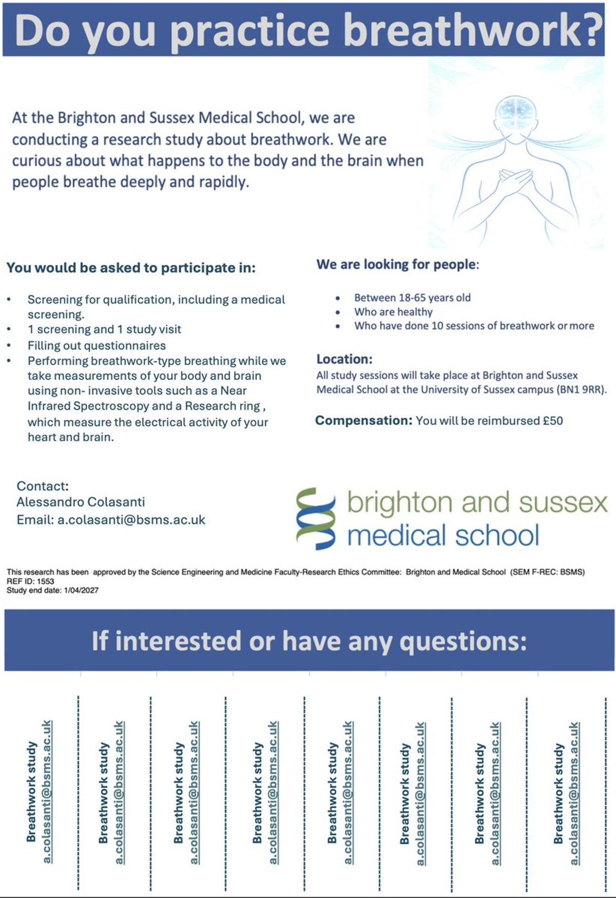 Join Breathwork Study by BSMS Med School Students