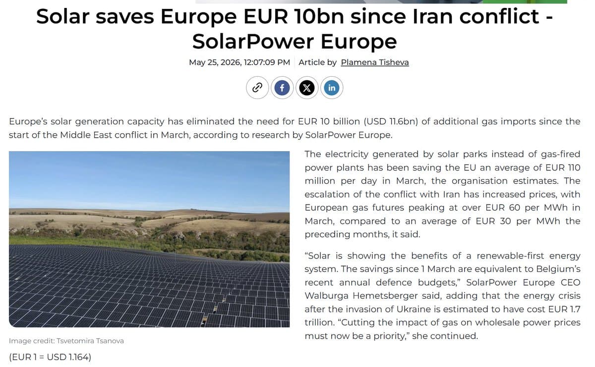Solar Power Saves Billions, Boosts National Security