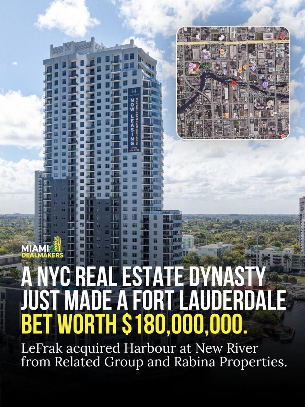 LeFrak Snaps up $180M Fort Lauderdale Luxury Tower