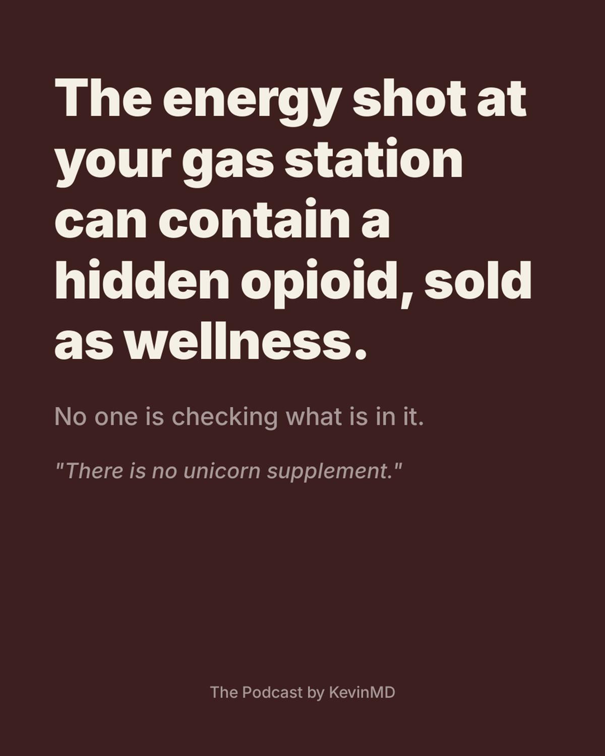 Legal Energy Shots Containing Kratom Trigger Opioid Dependence