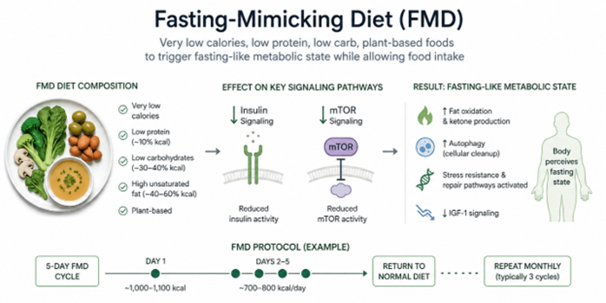 Fasting‑Mimicking Diet Cuts Biological Age, Boosts Health