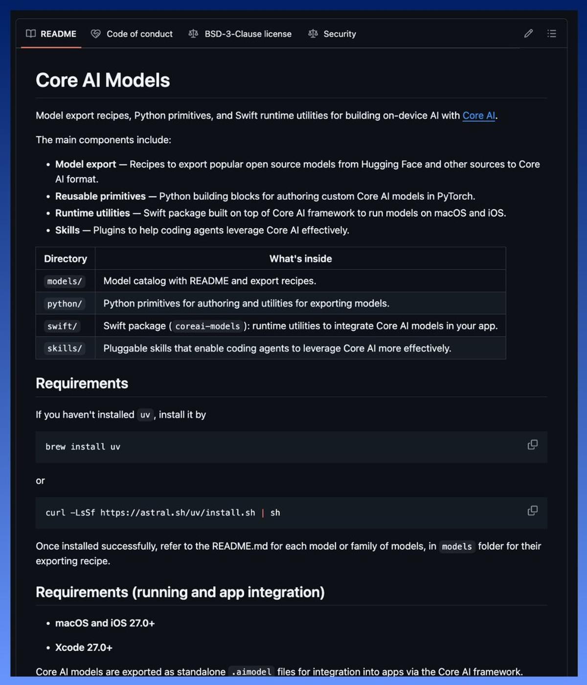 Apple Open‑Sources Core AI Toolkit for On‑Device Models