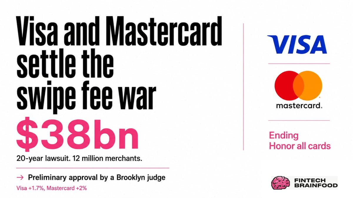 Visa, Mastercard Settle Swipe‑Fee Lawsuit, Fees Slightly Cut