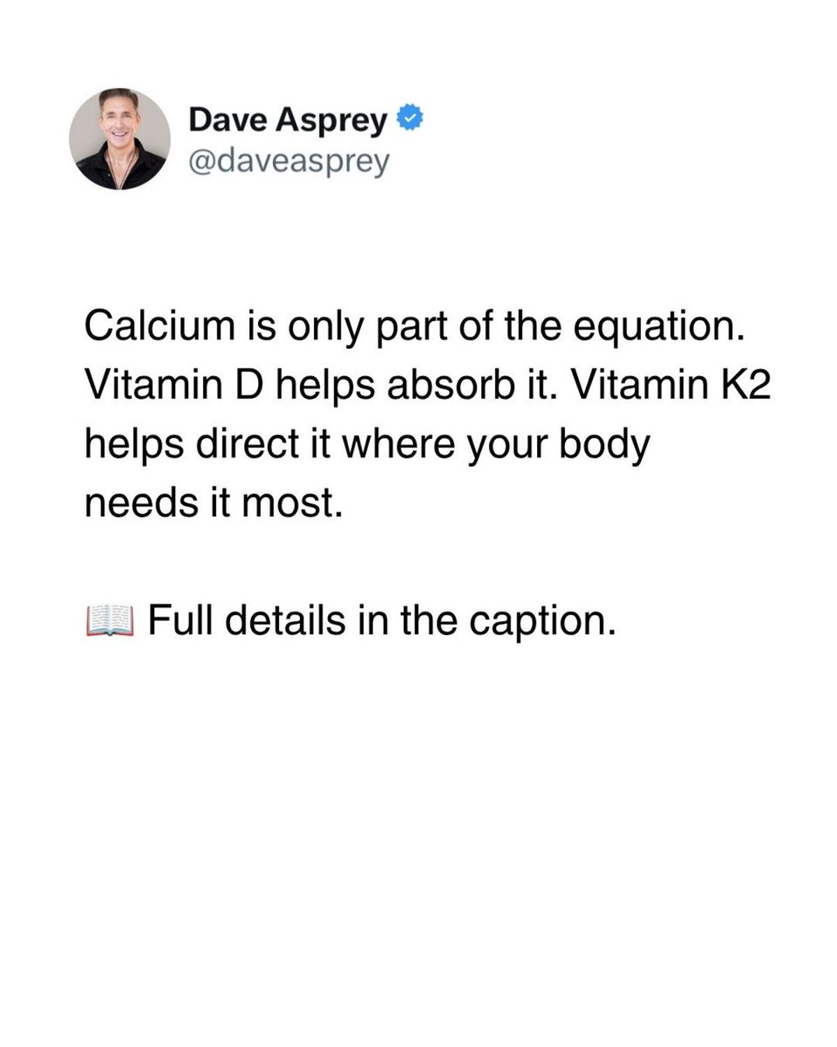 Vitamin K2 Directs Calcium to Bones, Protects Arteries