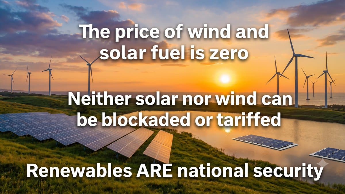 Hormuz Crisis Costs Millions, Renewables Ensure Security