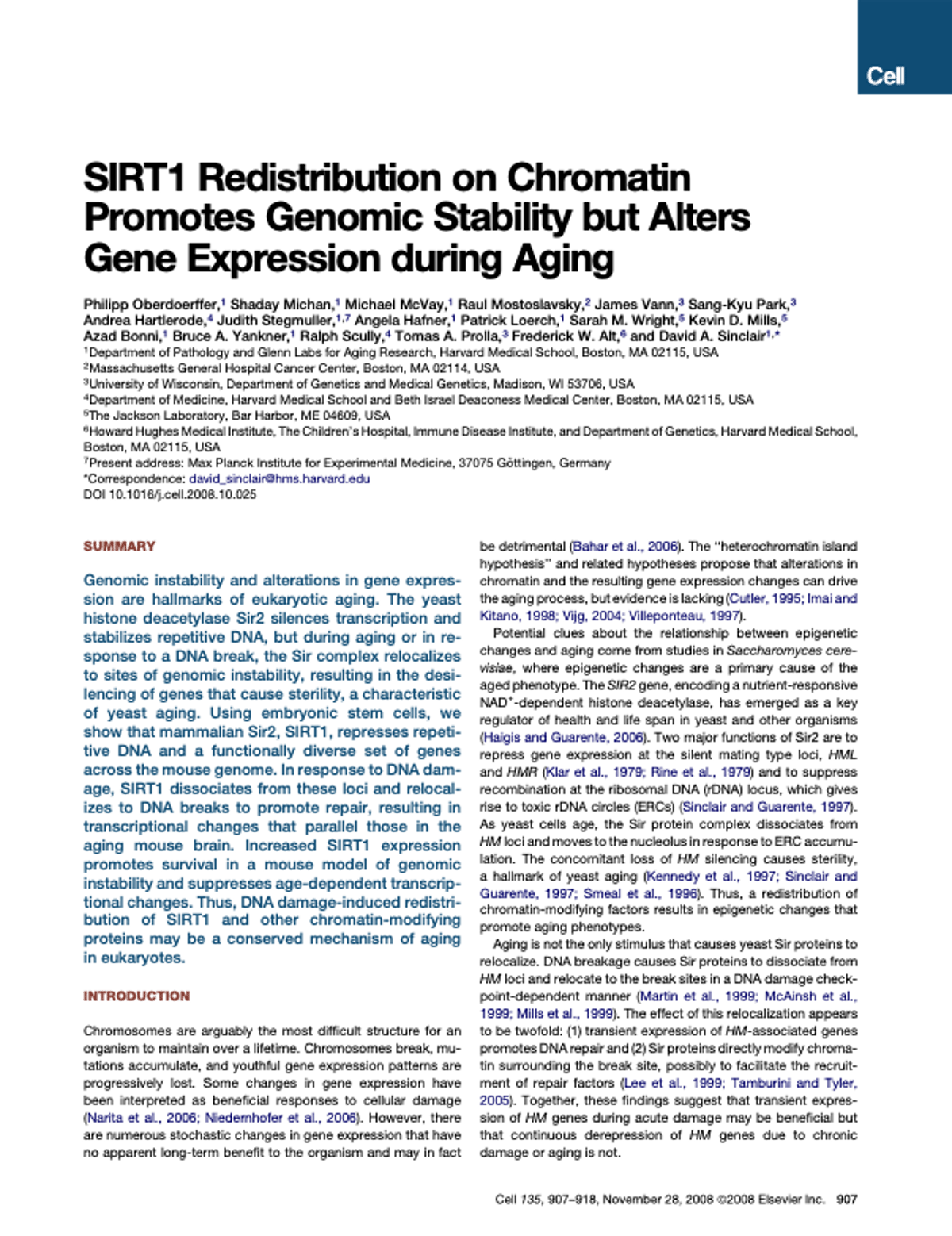 DNA Damage Drives SIRT1 Relocation, Sparking Epigenetic Aging