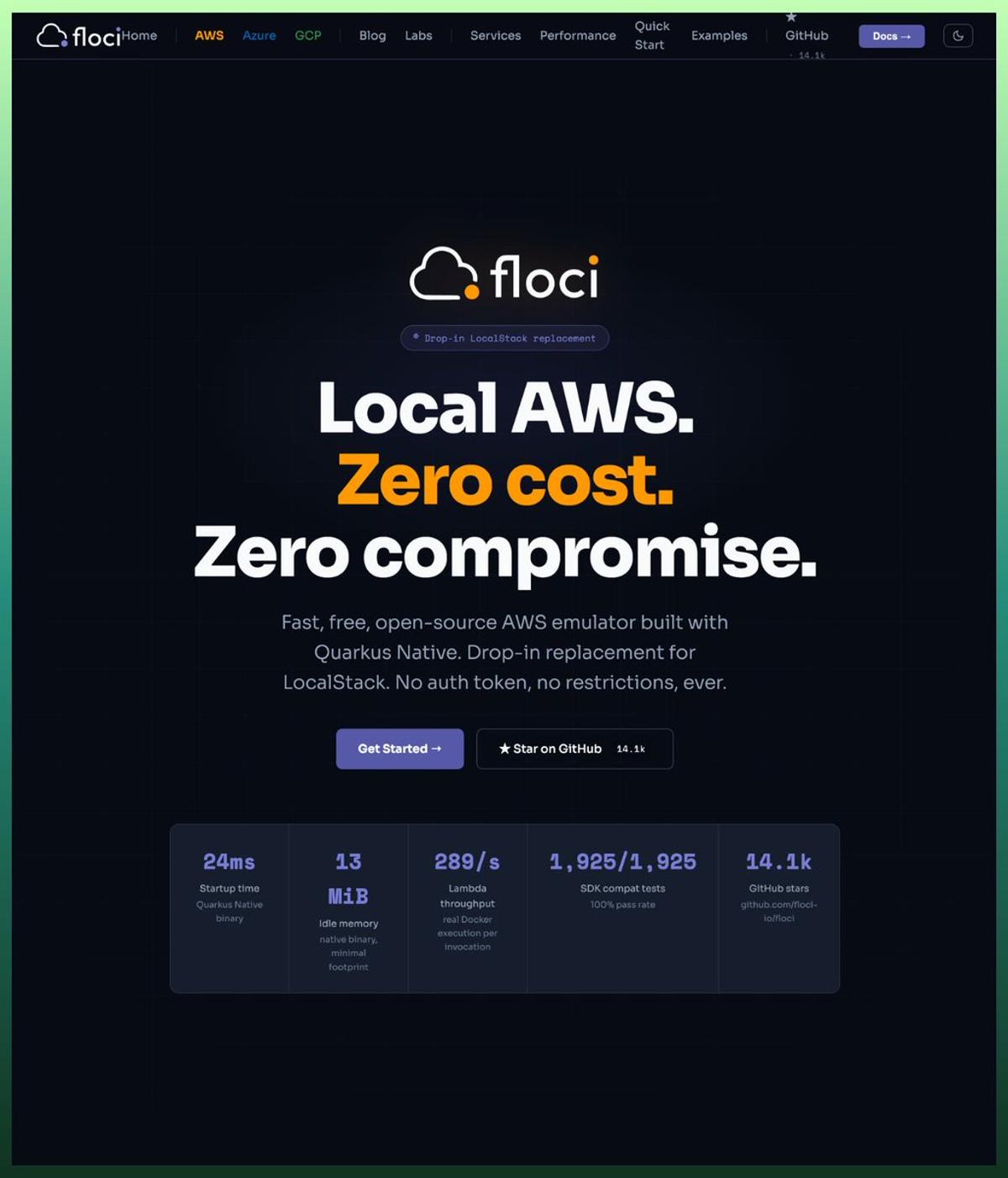 Floci: 250× Faster, Free AWS Emulator for Developers