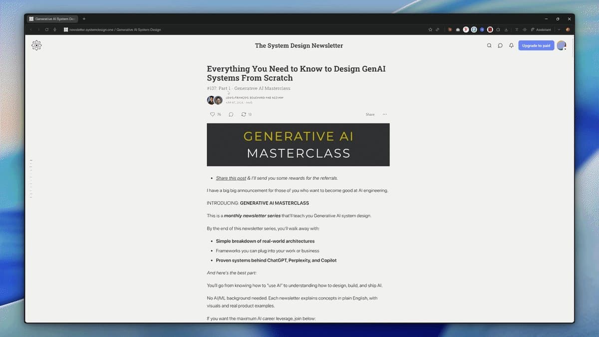 Design GenAI From Scratch: Beginner-Friendly Masterclass