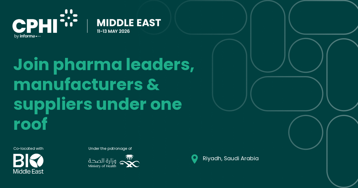 CPHI Middle East 2026 | 11-13 May, Riyadh