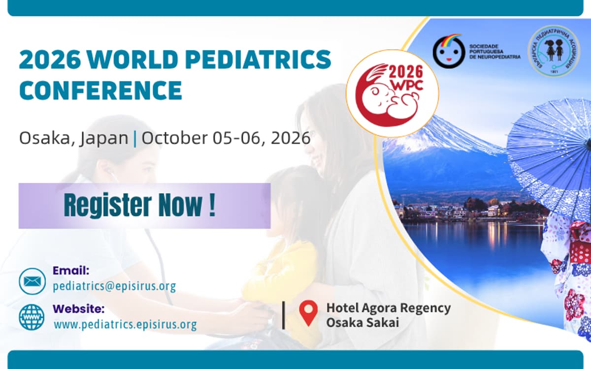 2026 World Pediatrics Conference | October 05-06 | Osaka, Japan