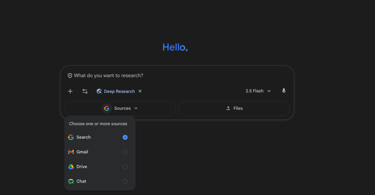 Google Gemini’s Deep Research Can Look Into Your Emails, Drive, and Chats