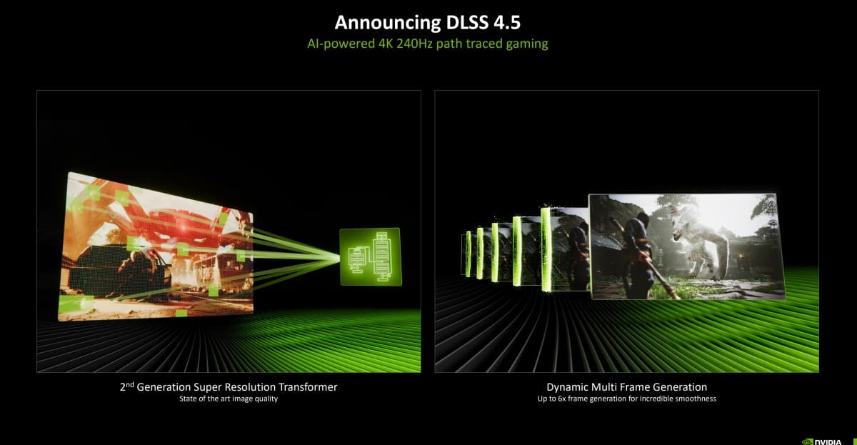 Nvidia Announces DLSS 4.5 with 6x Frame Generation and Improved Image Quality