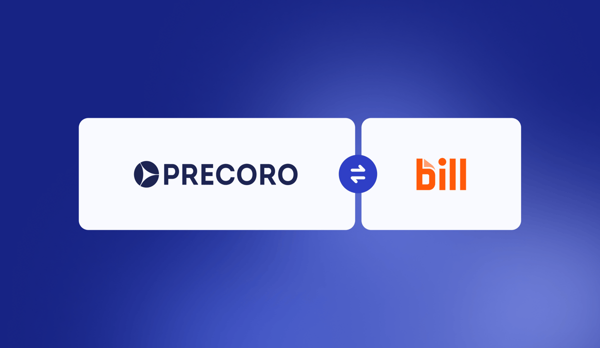 BILL & Precoro API Integration: Close the Gap Between Purchasing and Payments
