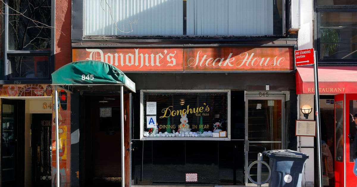 Donohue’s Steak House Will Close in June