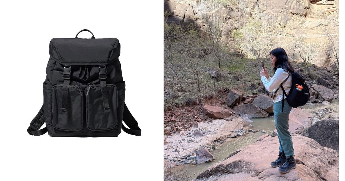 I Wore This $40 Prada-Ish Uniqlo Backpack All Over Utah’s National Parks