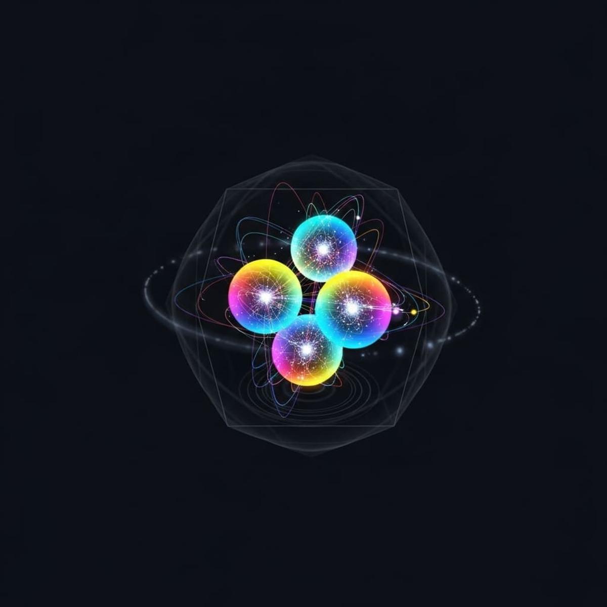 Quantum Phase Transitions in 4-Spin Systems Achieved Via Variational and Hardware Approaches