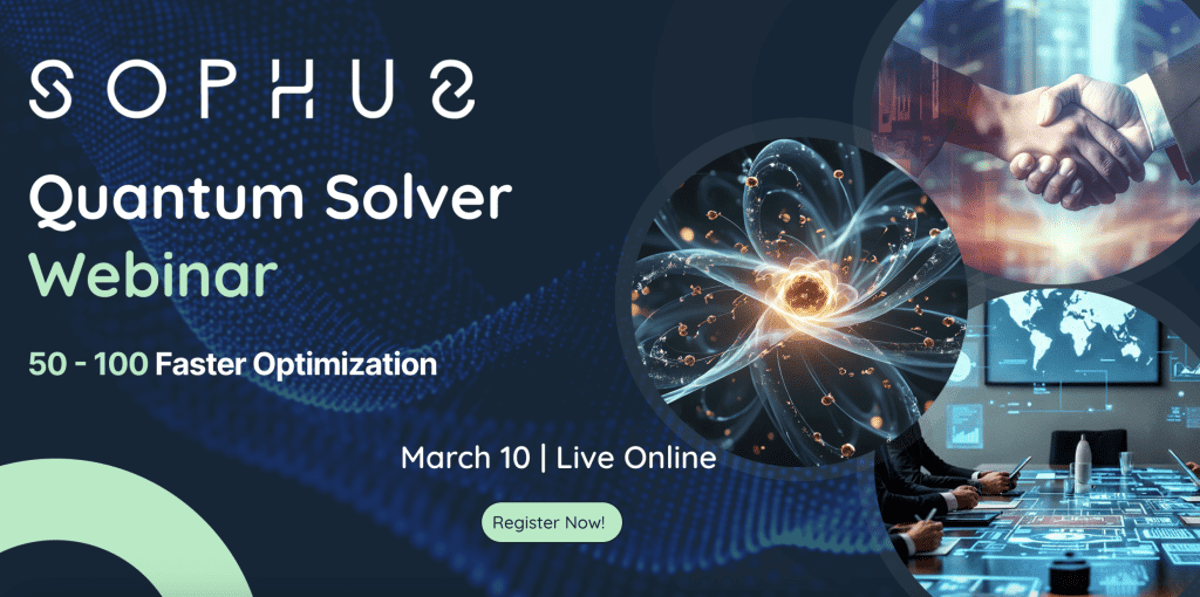 Sophus Technology to Showcase Quantum Solver Delivering Faster Optimization