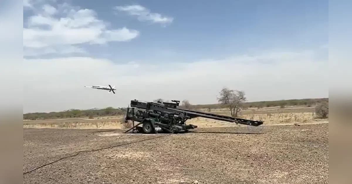 Nibe Vayu Astra-1 Loitering Munition Completes 100 Km Precision Strike and High-Altitude Trials