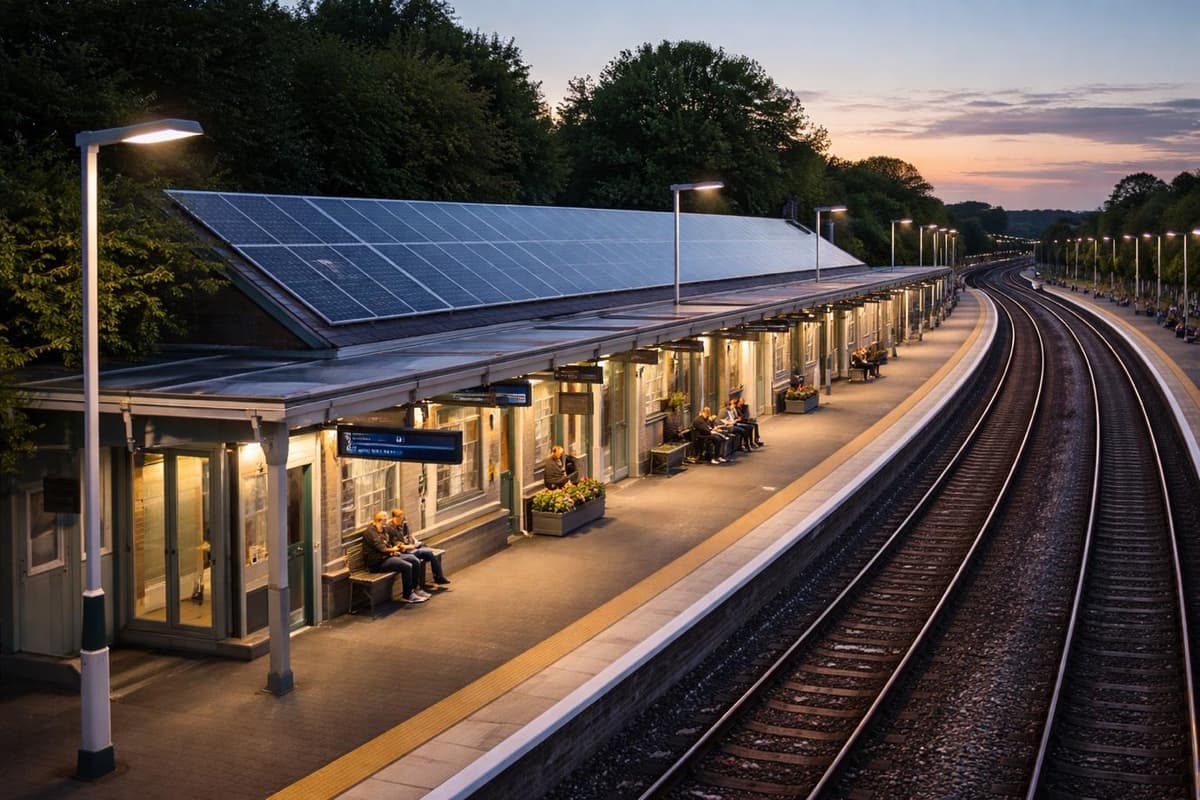 Decarbonising the UK’s “Ordinary” Stations: Reduce First, Then Generate