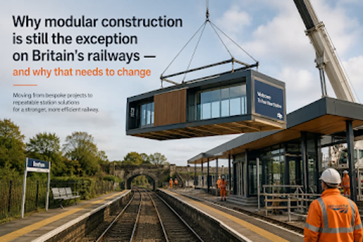 Why Modular Construction Is Still the Exception on Britain’s Railways — and Why That Needs to Change