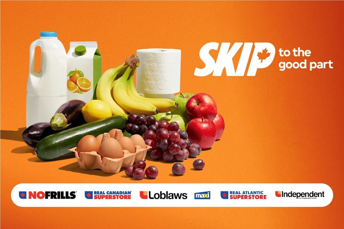 Skip Partners with Loblaw for Grocery Delivery