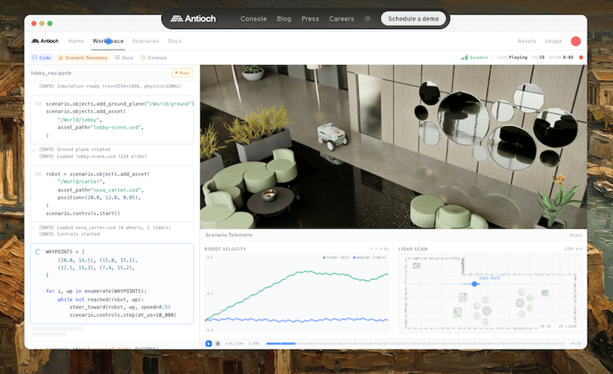 Antioch Raises $8.5 Million to Accelerate Simulation-Based Development of Autonomous Systems