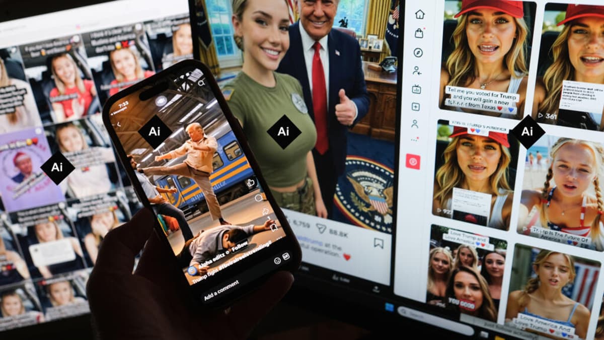 Blonde, Fervent and Fake: Can AI-Generated Trump Fans Boost Him in the Midterms?