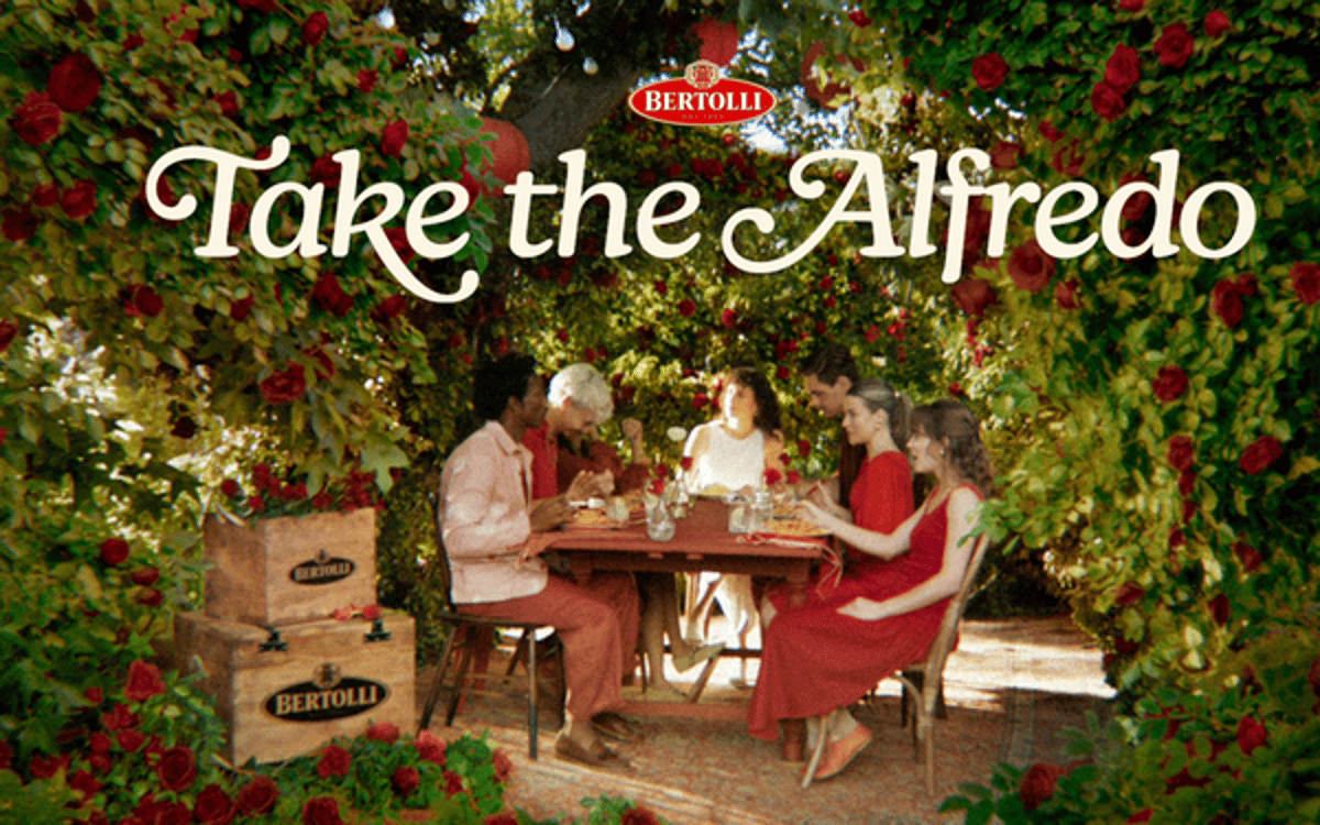 Fallon Savors Bertolli Alfredo Pasta Sauce