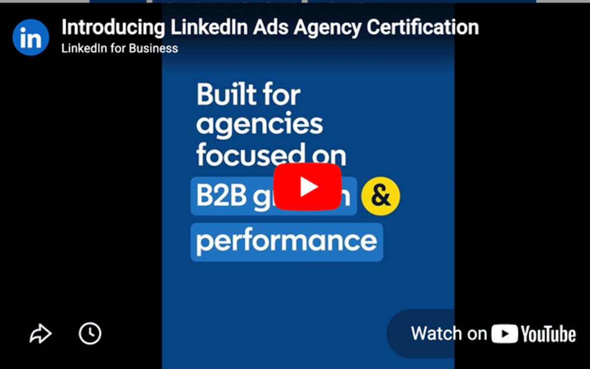 LinkedIn Certification Program Aims To Link Marketers With Experienced Agencies