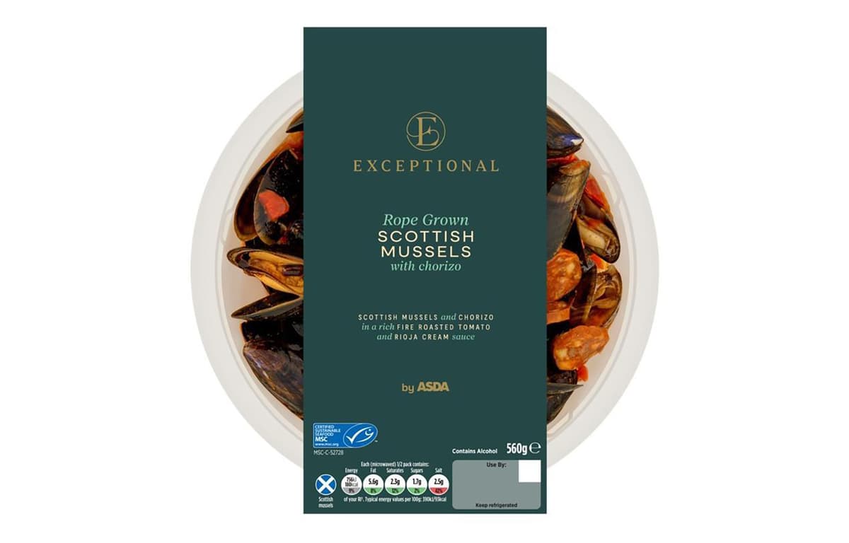 Asda Rolls Out Premium Meal Featuring MSC-Certified, Rope-Grown Mussels