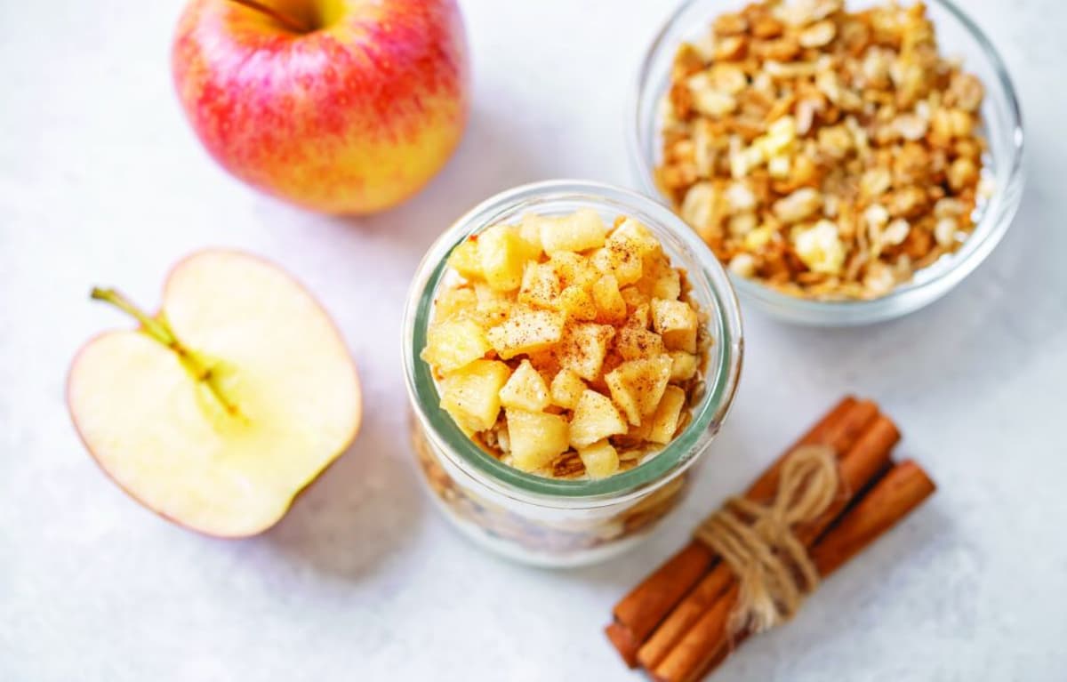 Microwave Apple Crisp