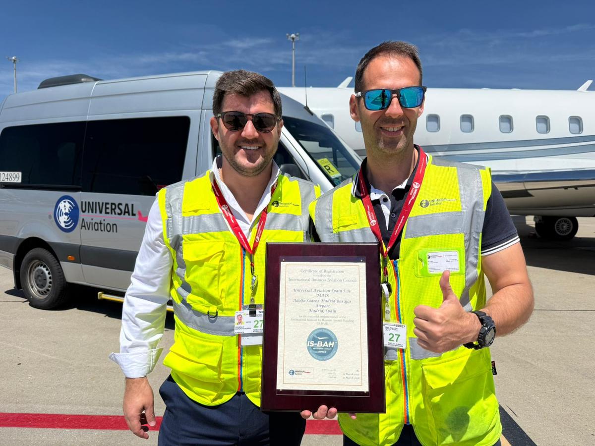 Universal Aviation Madrid Achieves IS-BAH Stage II Accreditation