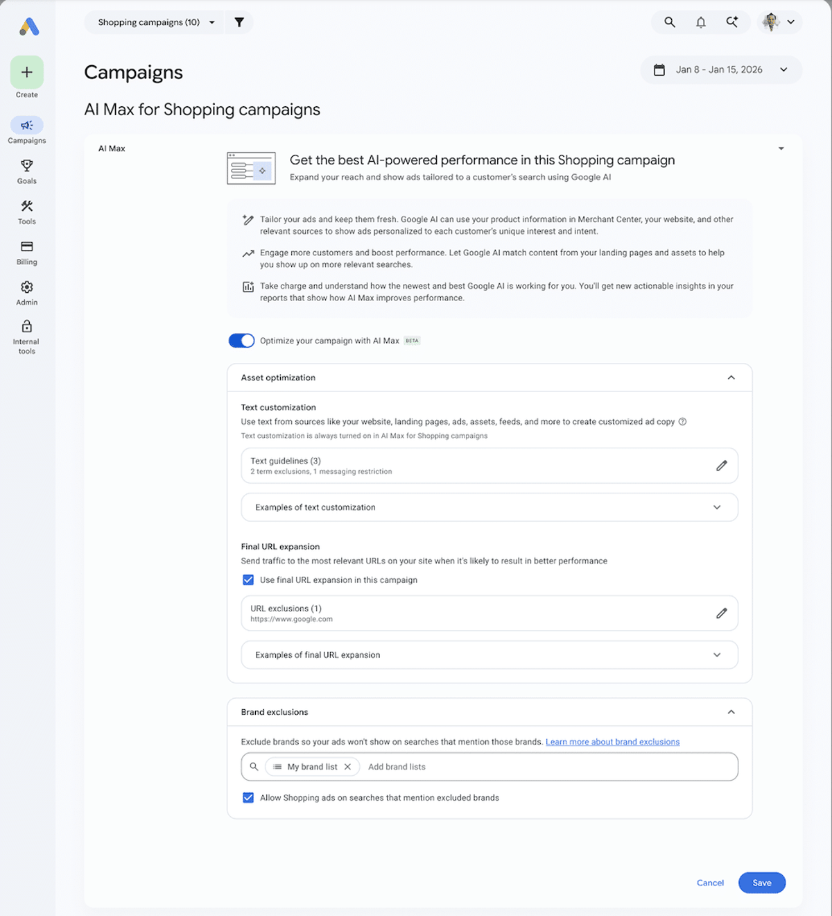 Google AI Max Gets New Controls, Shopping Rollout and Travel Consolidation