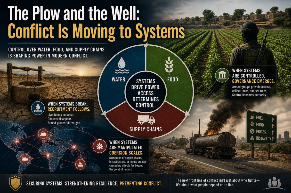 The Plow and the Well: Conflict Is Moving to Systems