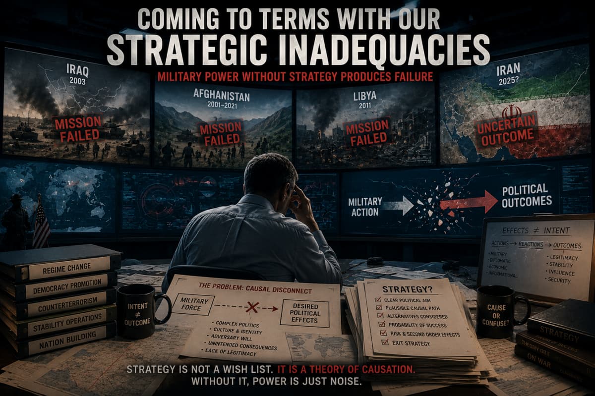 Coming to Terms With Our Strategic Inadequacies