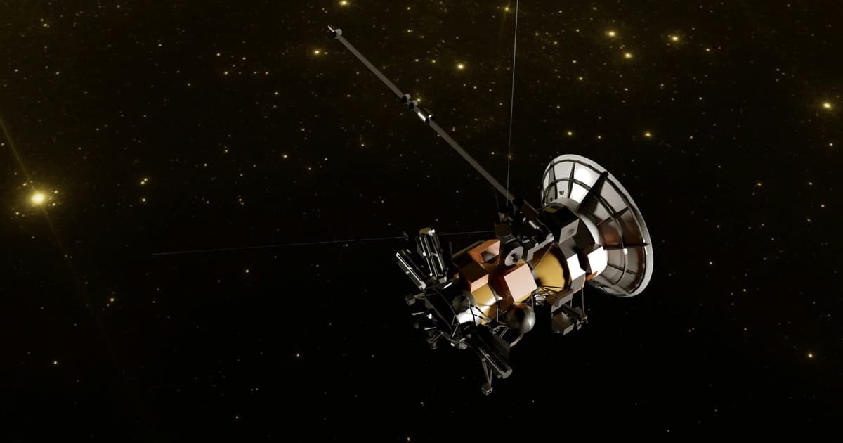 Bolted to Pioneer 10 Is a Plaque Showing Two Humans and a Cosmic Map Back to Earth, While the Spacecraft...