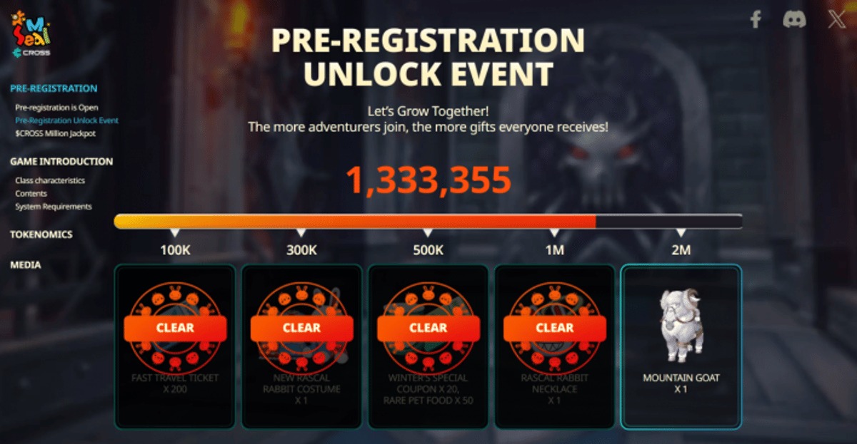 Seal M on CROSS Surpasses 1 Million Global Pre-Registrations