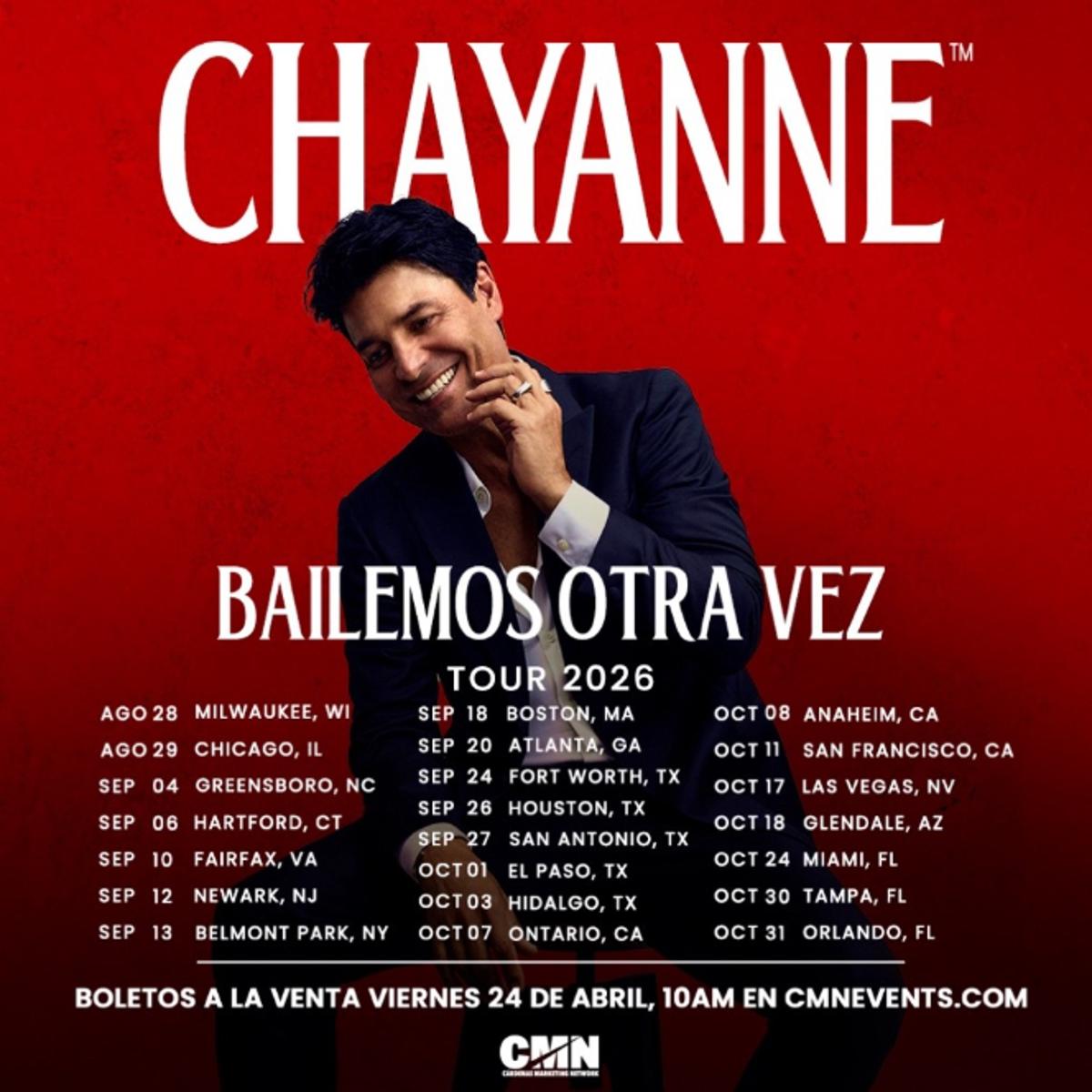 Chayanne Extends ‘Bailemos Otra Vez,’ Adds US Arena Shows