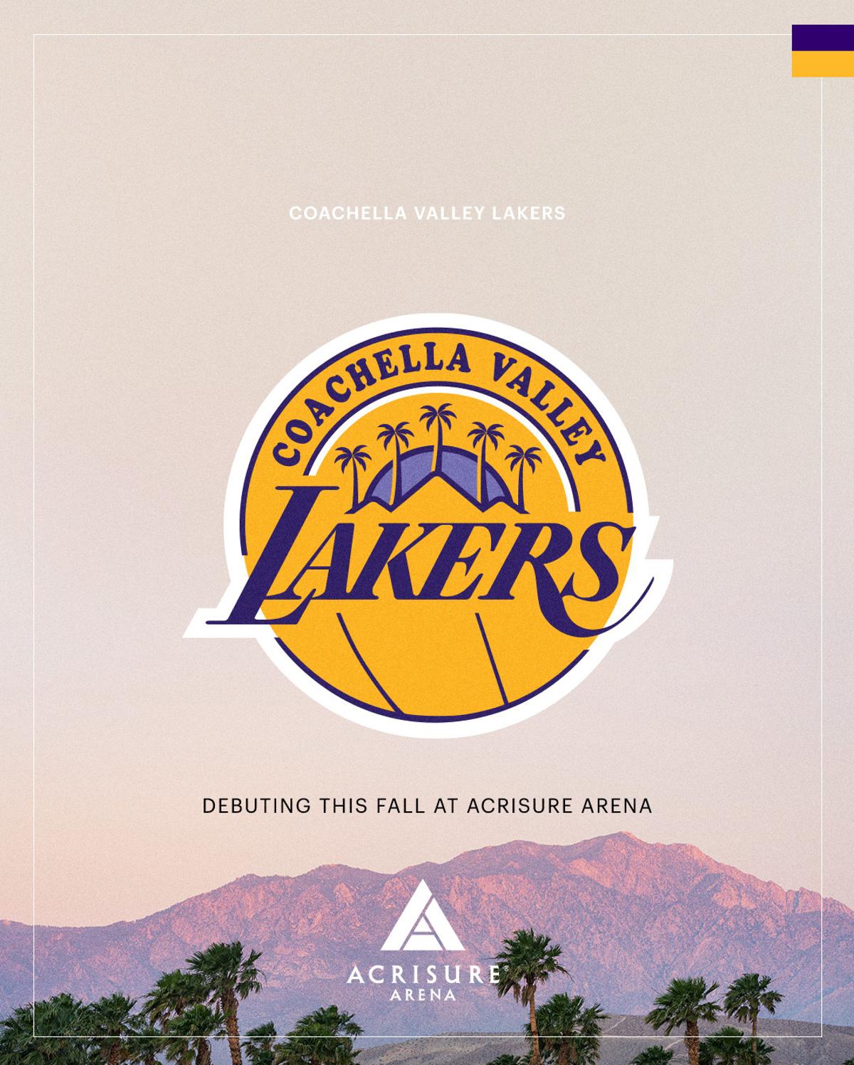 Coachella Valley Lakers To Debut At Acrisure Arena