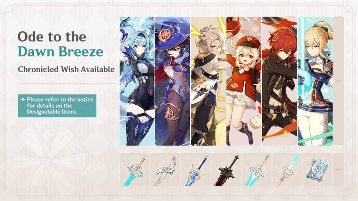 Chronicled Wish Banner Guide In Genshin Impact