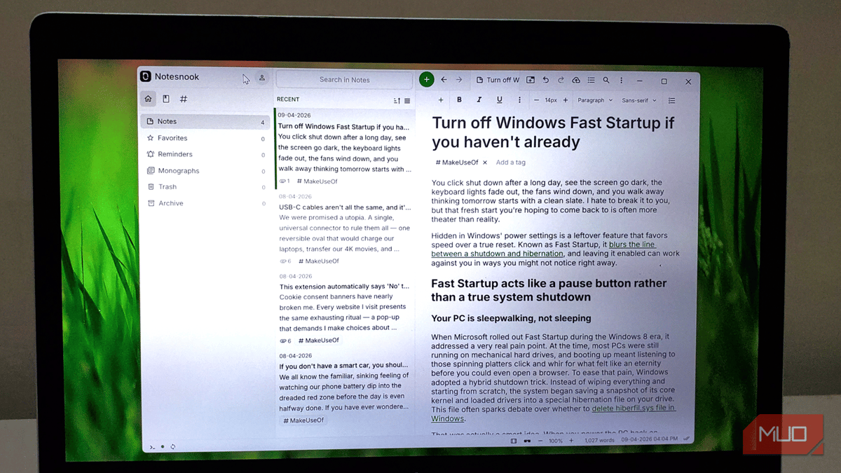 I Switched to This Notes App for Its Built-In Encryption and Haven't Looked Back
