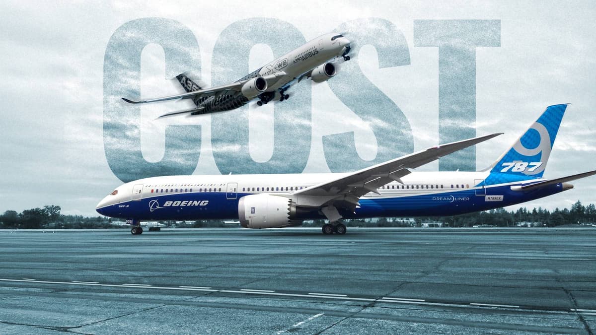 Here's How Much A Boeing 787 Costs Compared To An Airbus A350