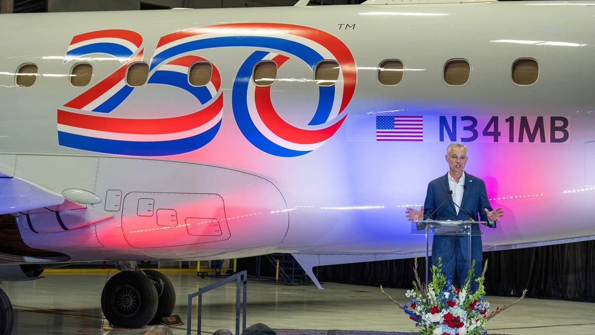 American Airlines' America250 Jet Is Brazilian-Built – And There's a Good Reason Why