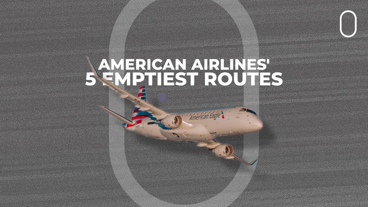 Only 18% Full: American Airlines' 10 Emptiest Routes Revealed