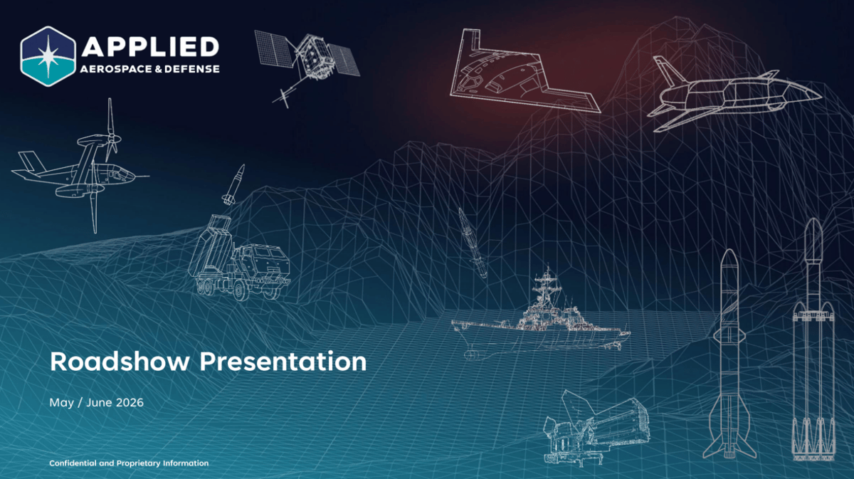 Applied Aerospace (AADX) IPO Deck