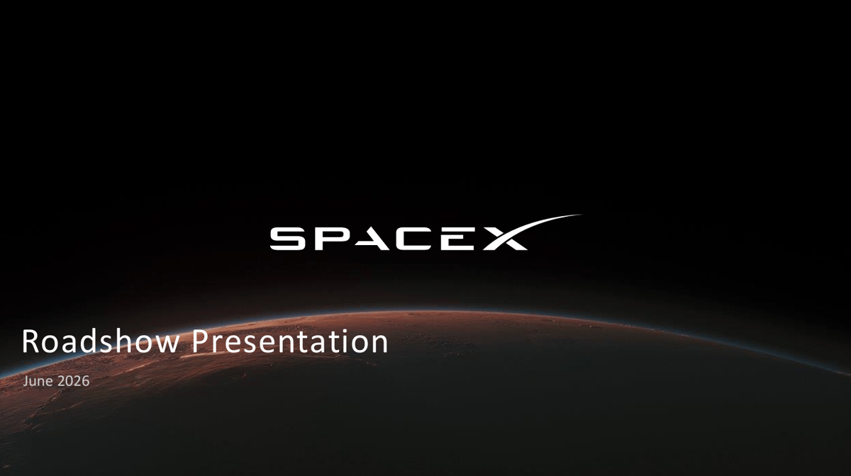 SpaceX (SPCX) IPO Deck
