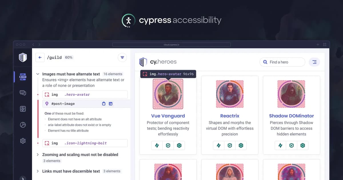 Cypress Accessibility and AI Agents