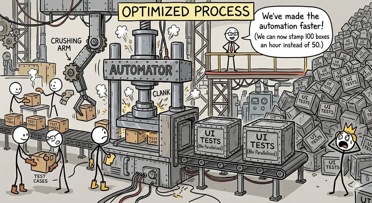Optimizing the Wrong Part of the Testing Process