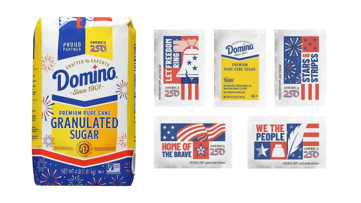 Domino Sugar Rings in America's 250th Anniversary with Commemorative Packaging