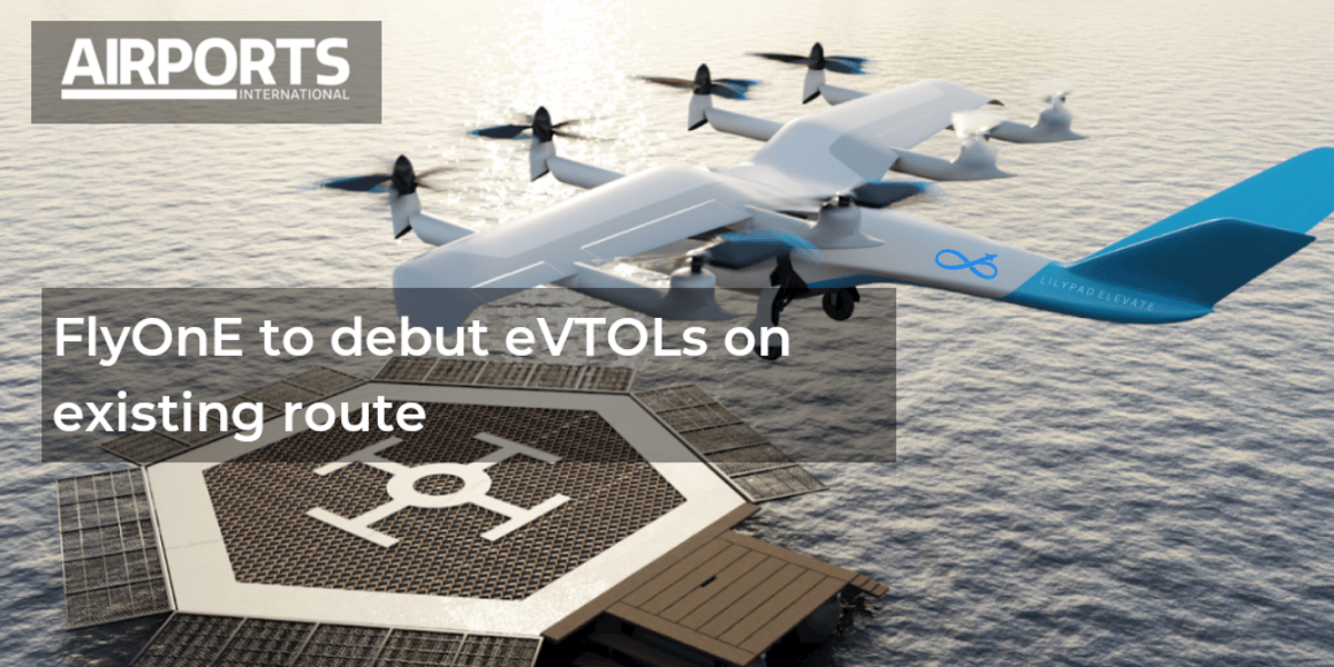 FlyOnE to Debut eVTOLs on Existing Route